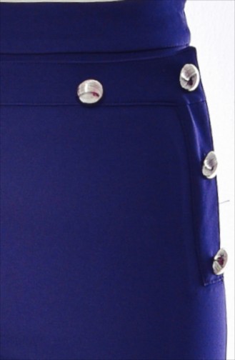 Pantalon Simple 1614-03 Bleu Marine 1614-03