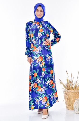 Blue Hijab Dress 0222-01