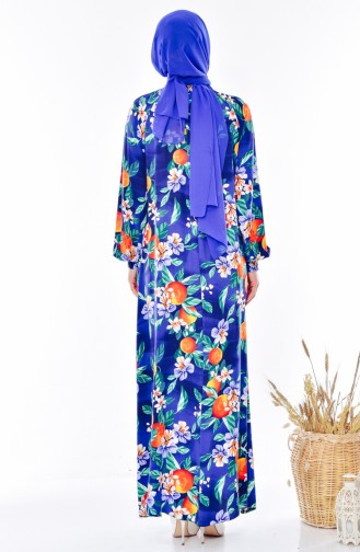 Blue Hijab Dress 0222-01