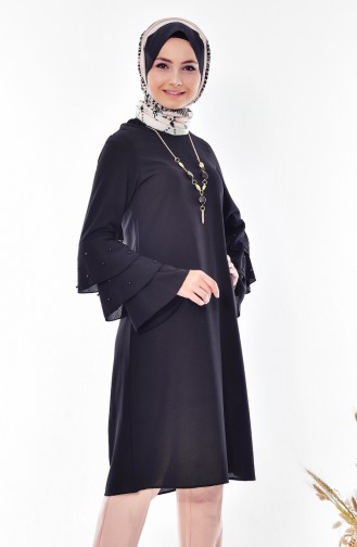 Kolyeli Tunik 4964-08 Siyah 4964-08