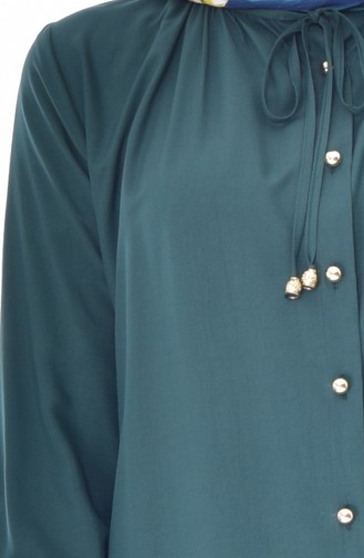 Buttoned Tunic 1171-07 Emerald Green 1171-07