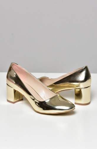 Gold Colour High Heels 725-17-03