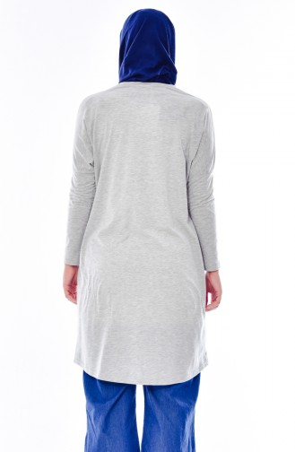 Yarasa Kol Tunik 7575-03 Gri