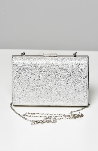 Silver Gray Portfolio Hand Bag 0275-03