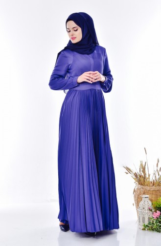 Faltiges Kleid 28358-04 İndigo 28358-04