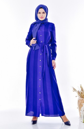 فستان أزرق داكن 9041-01