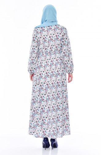 Blue Hijab Dress 6162L-01