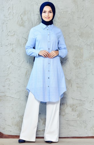 Linen Tunic 2454-05 Blue 2454-05