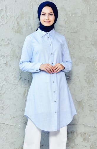 Linen Tunic 6329-02 Blue 6329-02