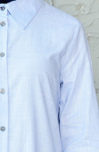 Linen Tunic 6329-02 Blue 6329-02