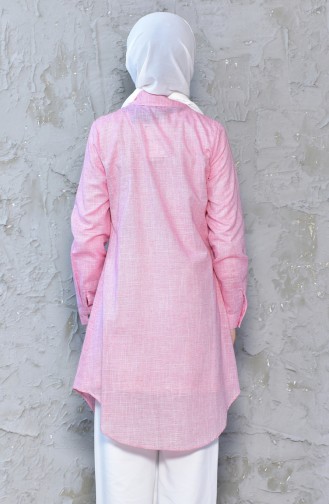 Keten Tunik 6329-05 Mercan