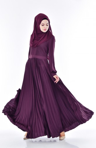 Faltiges Kleid 28358-01 Lila 28358-01