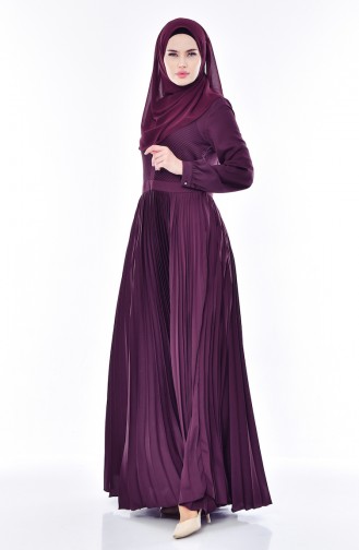 Faltiges Kleid 28358-01 Lila 28358-01