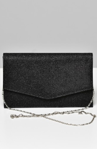 Sac de Soirée Pour Femme 0460-01 Noir 0460-01