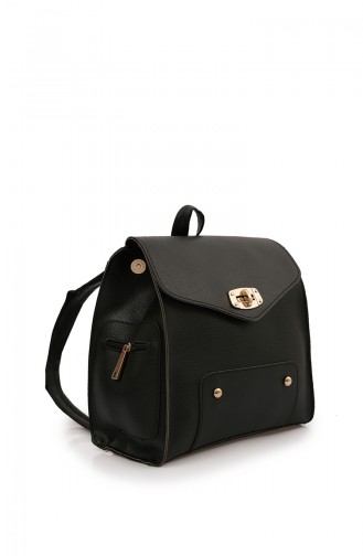 Luis Milano Sac a Dos Pour Femme 132-003-PC04W-1 Noir 132-003-PC04W-1
