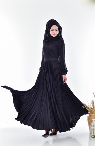 Pleated Dress 28358-06 Black 28358-06