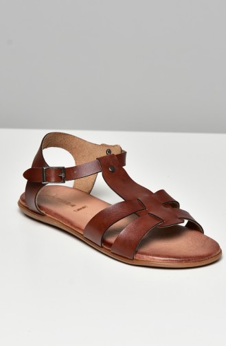 Tobacco Brown Summer Sandals 50252-03