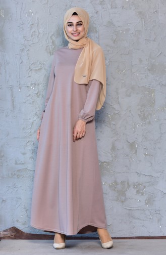Mink Hijab Dress 6666-10
