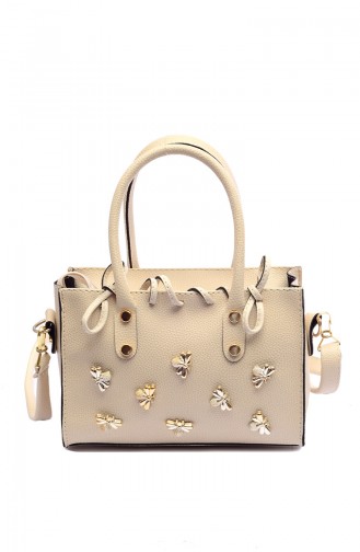 Cream Shoulder Bag 1349-3