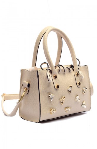 Cream Shoulder Bag 1349-3