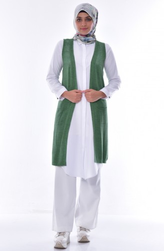 Light Khaki Green Waistcoats 3932-36