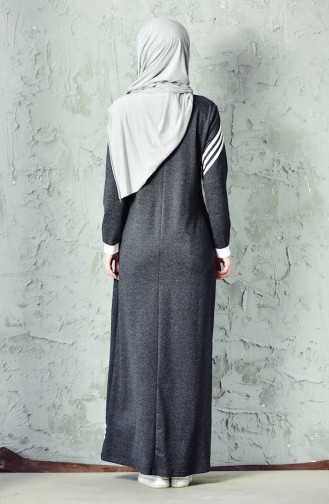 Anthracite Hijab Dress 8216-03