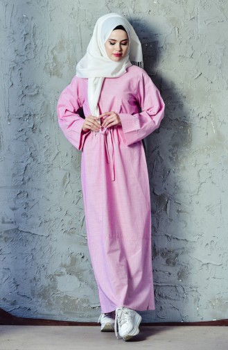 بيلي فستان رياضي بتصميم مزموم عند الخصر 4401-03 لون فوشيا 4401-03
