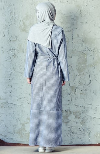 Gray Hijab Dress 4403-01