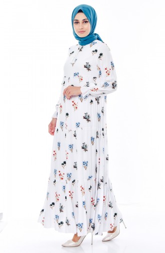 Khaki Hijab Dress 2857-04