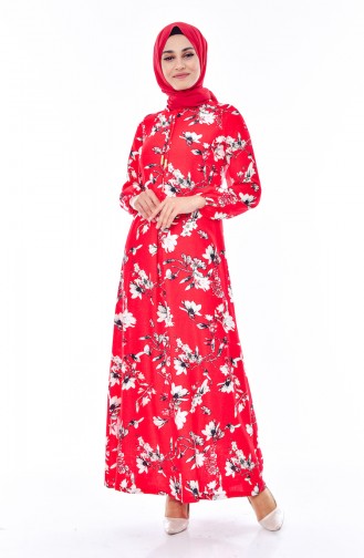 Red Hijab Dress 1938-01
