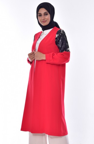 Sequined Cape 8533-01 Red 8533-01