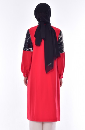 Sequined Cape 8533-01 Red 8533-01