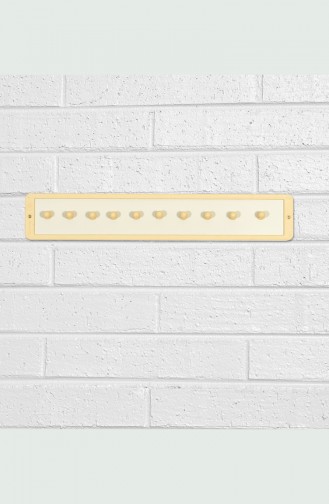 Magnetic Scarf Hanger Plastic Straight 0001 Cream 0001