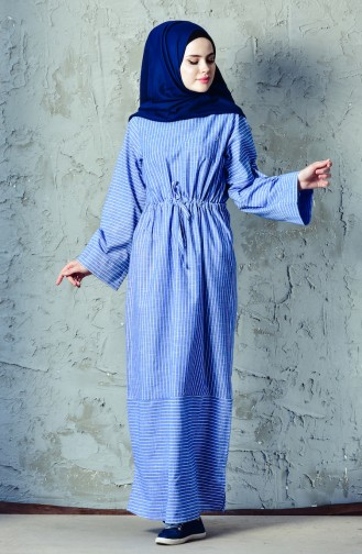 Robe Hijab Bleu 4403-02