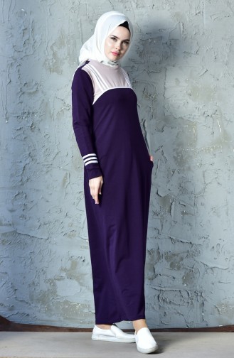 BWEST Striped Sports Dress 8207-03 Purple 8207-03