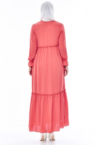 Dusty Rose Hijab Dress 4914-12