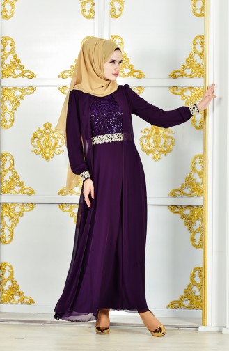 Purple İslamitische Jurk 52700-03