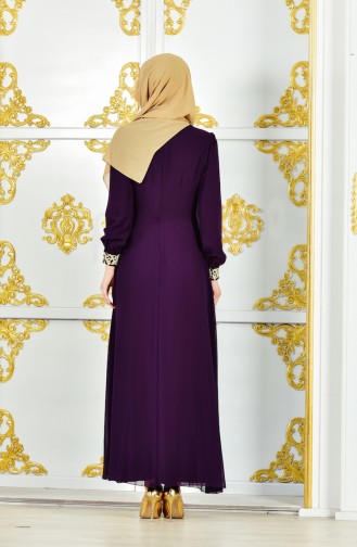 Robe Hijab Pourpre 52700-03
