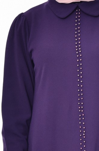 Baby Neckline Pearl Tunic 4910-11 Purple 4910-11