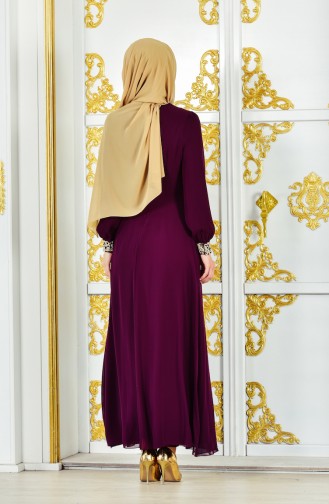 Plum Hijab Dress 52700-06