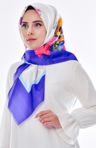 Saxon blue Hoofddoek 02