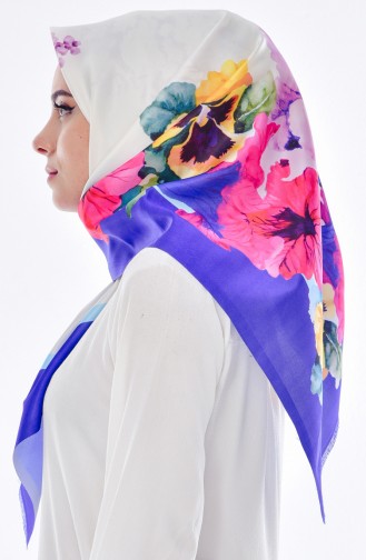 Saxon blue Hoofddoek 02