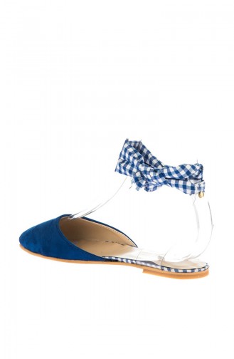 Blue Woman Flat Shoe 1040-18-01