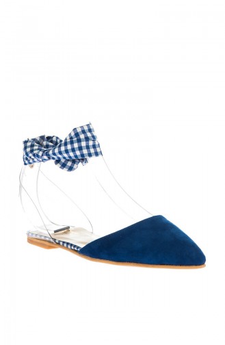 Blue Woman Flat Shoe 1040-18-01