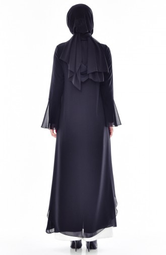 Hooded Abaya 2522-01 Black 2522-01