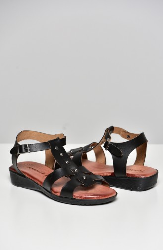 Black Summer Sandals 50267-02