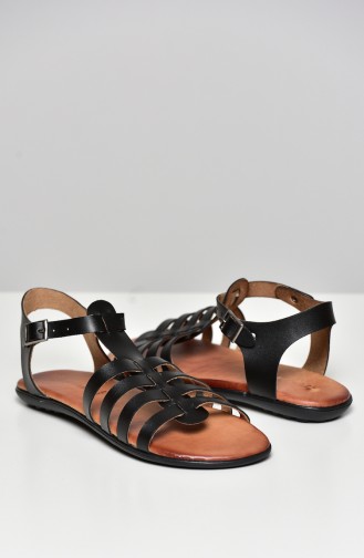 Black Summer Sandals 50269-01