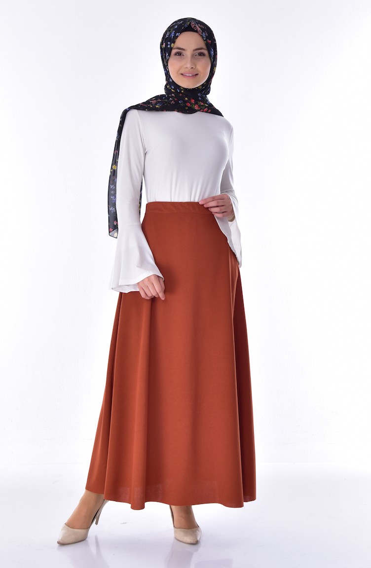 Jupe Evasee 2020 08 Tabac 2020 08 Sefamerve