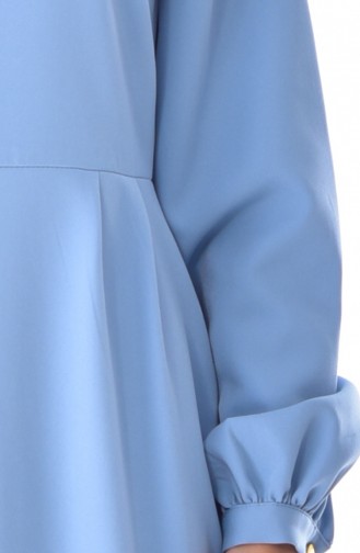 Robe avec Poches 1818-05 Bleu Bébé 1818-05
