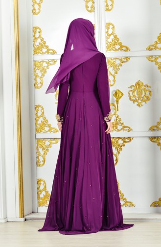 Pearl Evening Dress 11189-01 Purple 11189-01